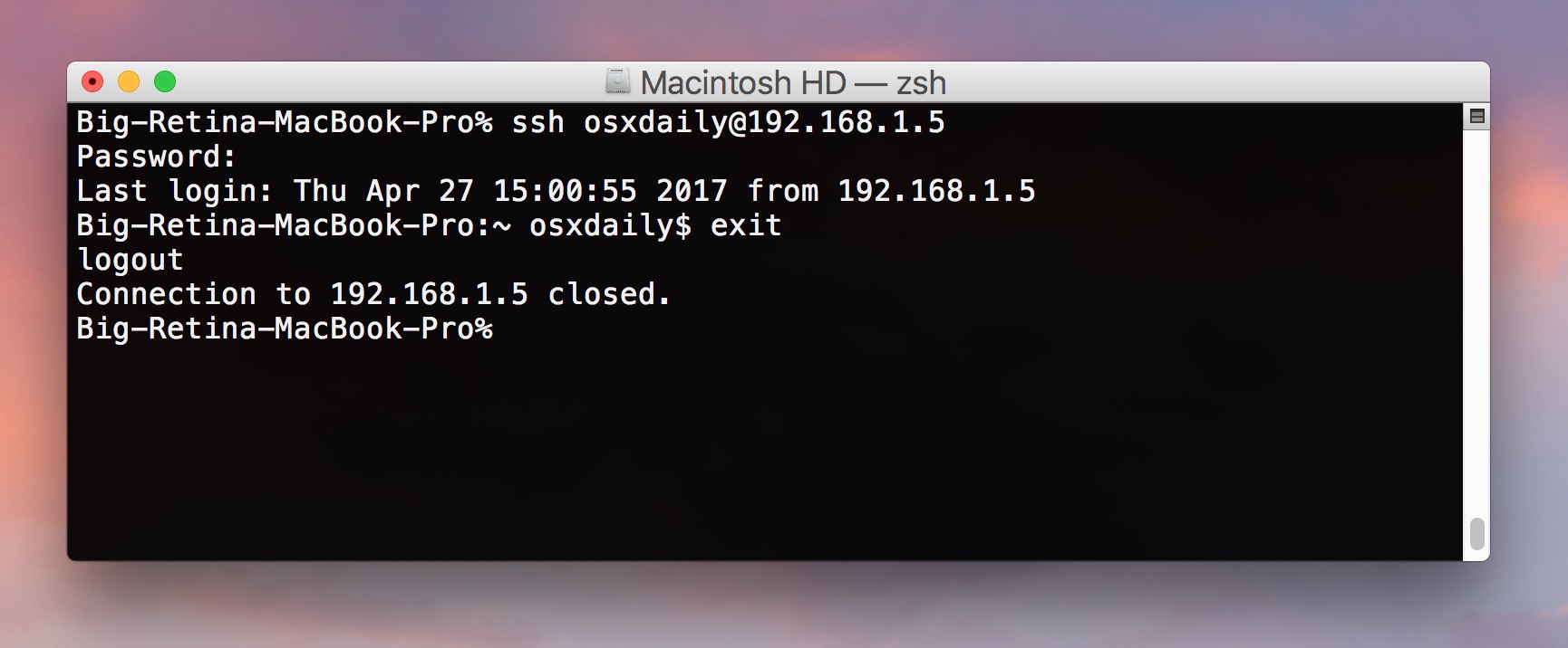 Download files from ssh linux